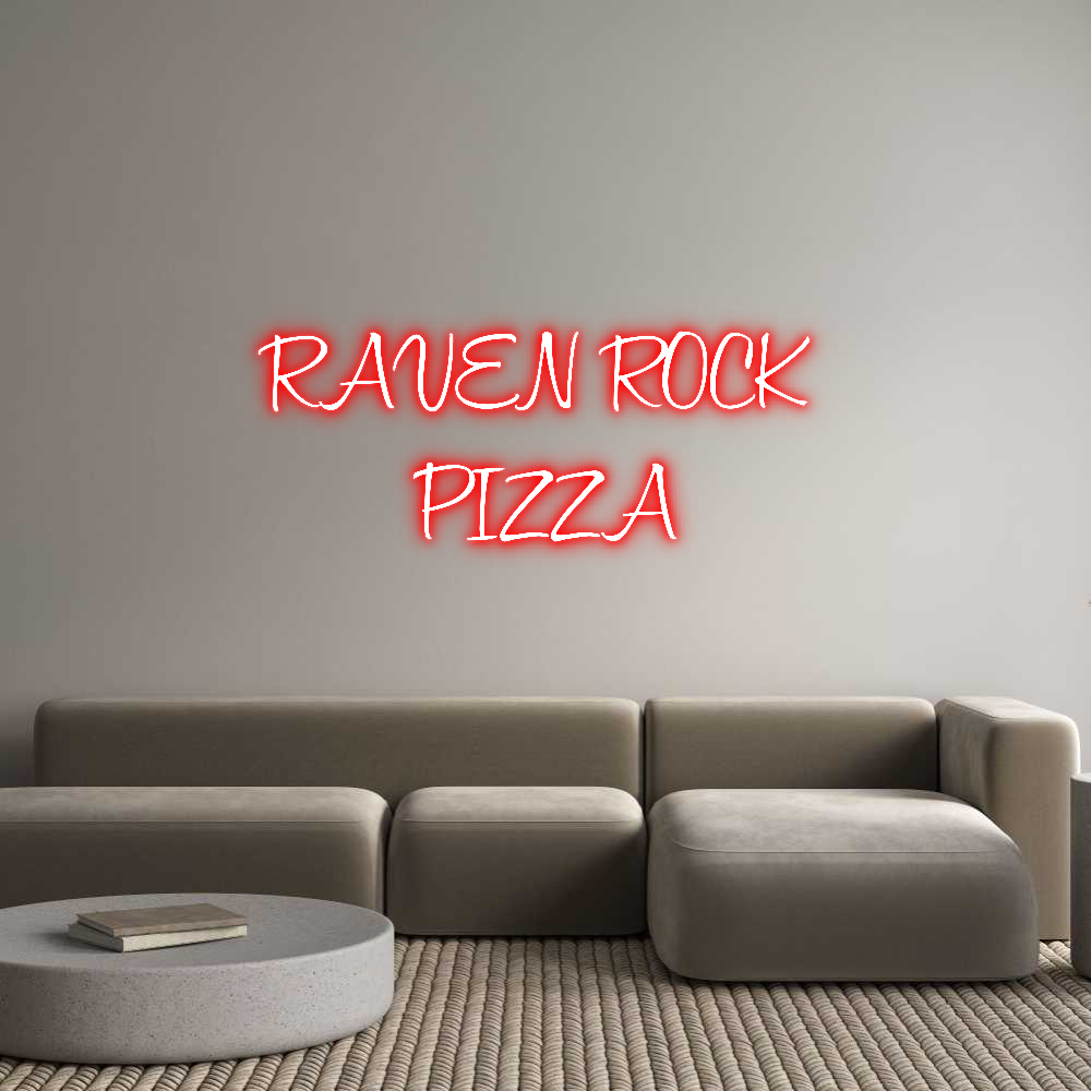 Custom Neon Text - RAVEN ROCK 
...