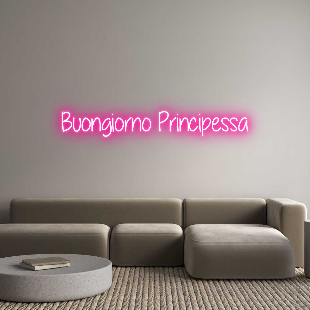 Custom Neon Text - Buongiorno Pr...