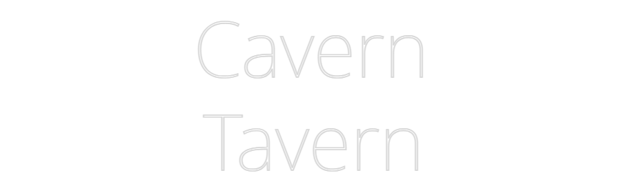 Custom Neon Text - Cavern
Tavern