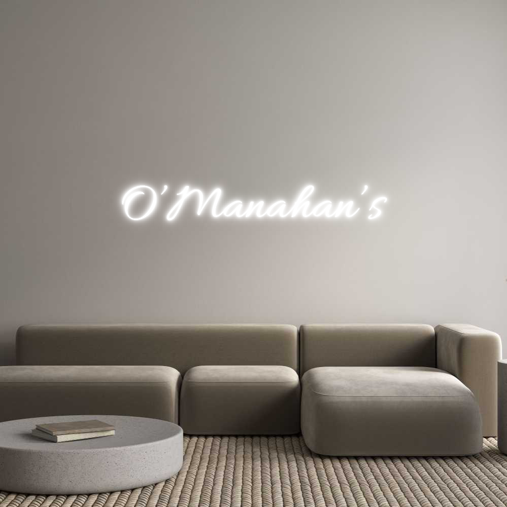 Custom Neon Text - O’Manahan’s