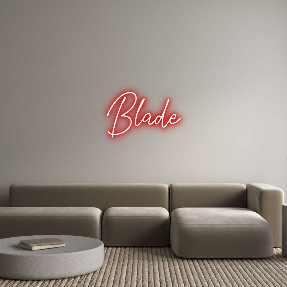 Custom Neon Text - Blade