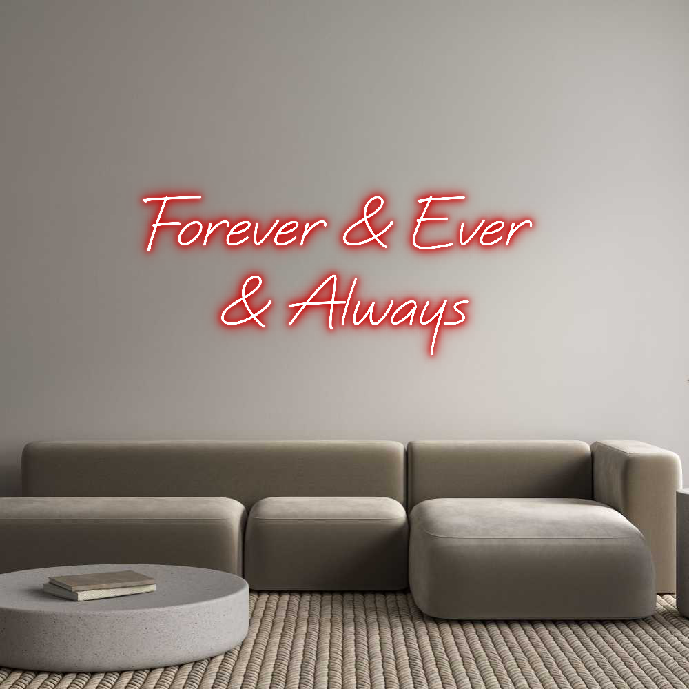 Custom Neon Text - Forever & Eve...