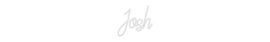 Custom Neon Text - Josh