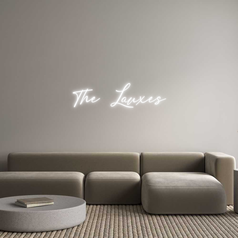 Custom Neon Text - The Lauxes