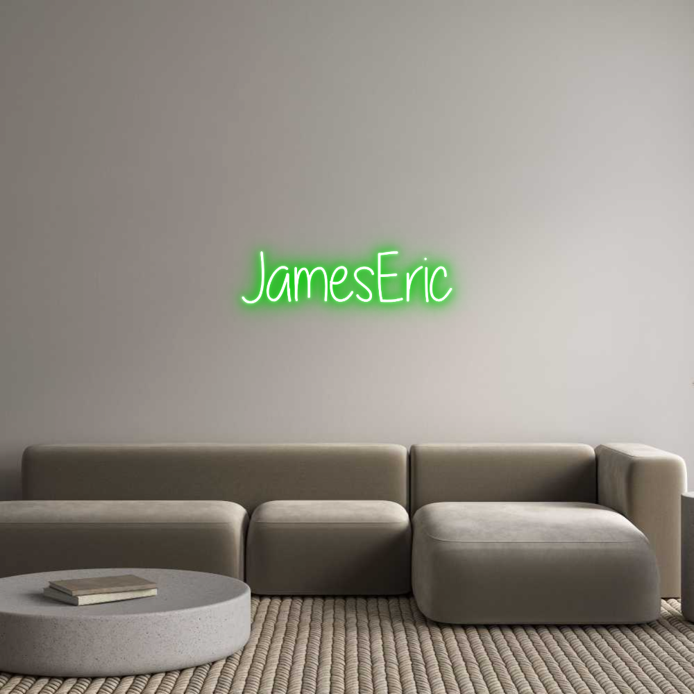 Custom Neon Text - JamesEric