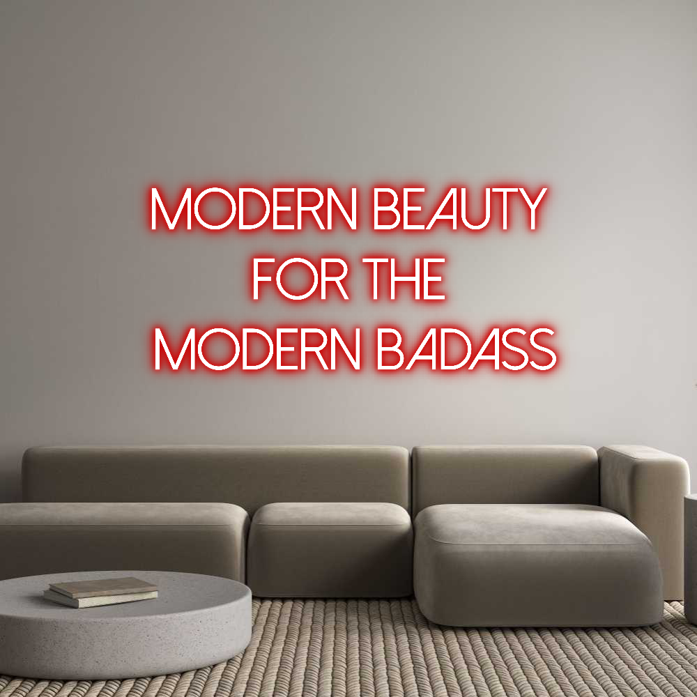 Custom Neon Text - modern beauty...