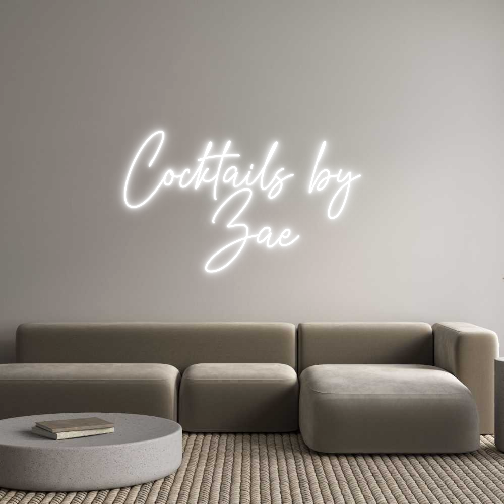 Custom Neon Text - Cocktails by ...