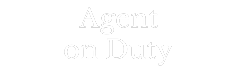 Custom Neon Text - Agent
on Duty