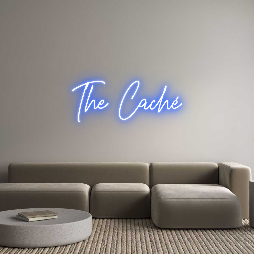 Custom Neon Text - The Caché