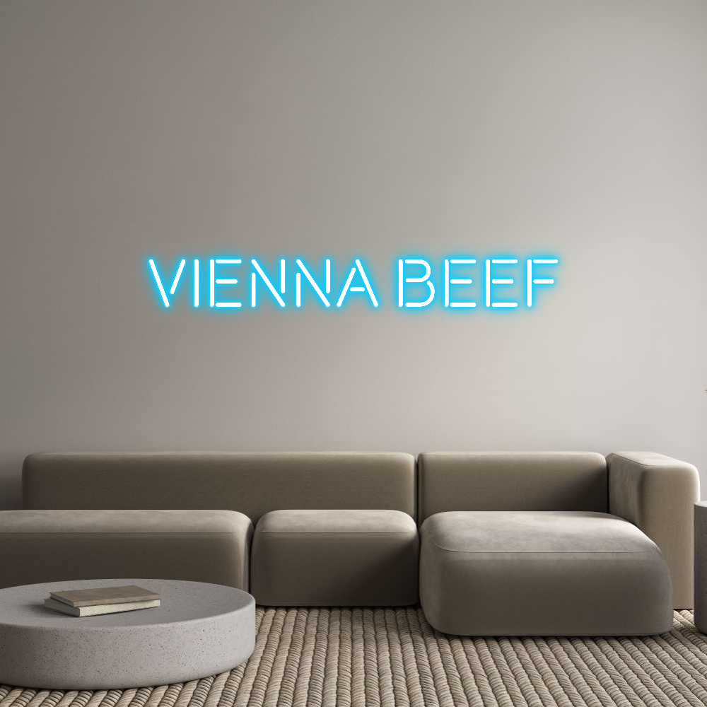 Custom Neon Text - Vienna Beef