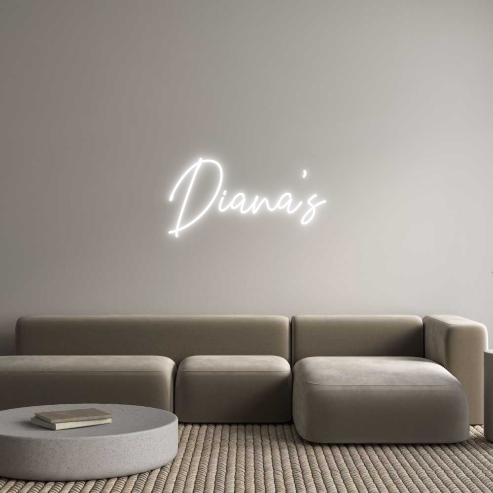 Custom Neon Text - Diana’s