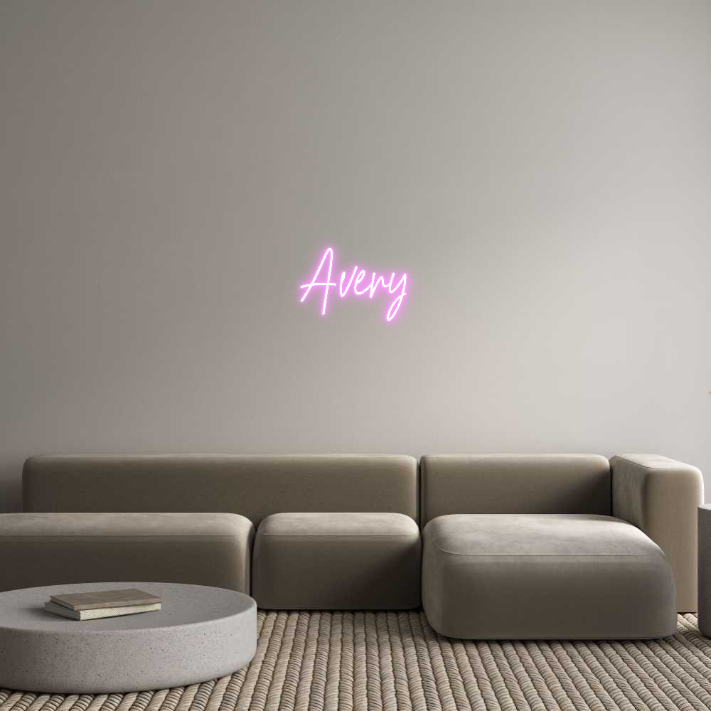 Custom Neon Text - Avery