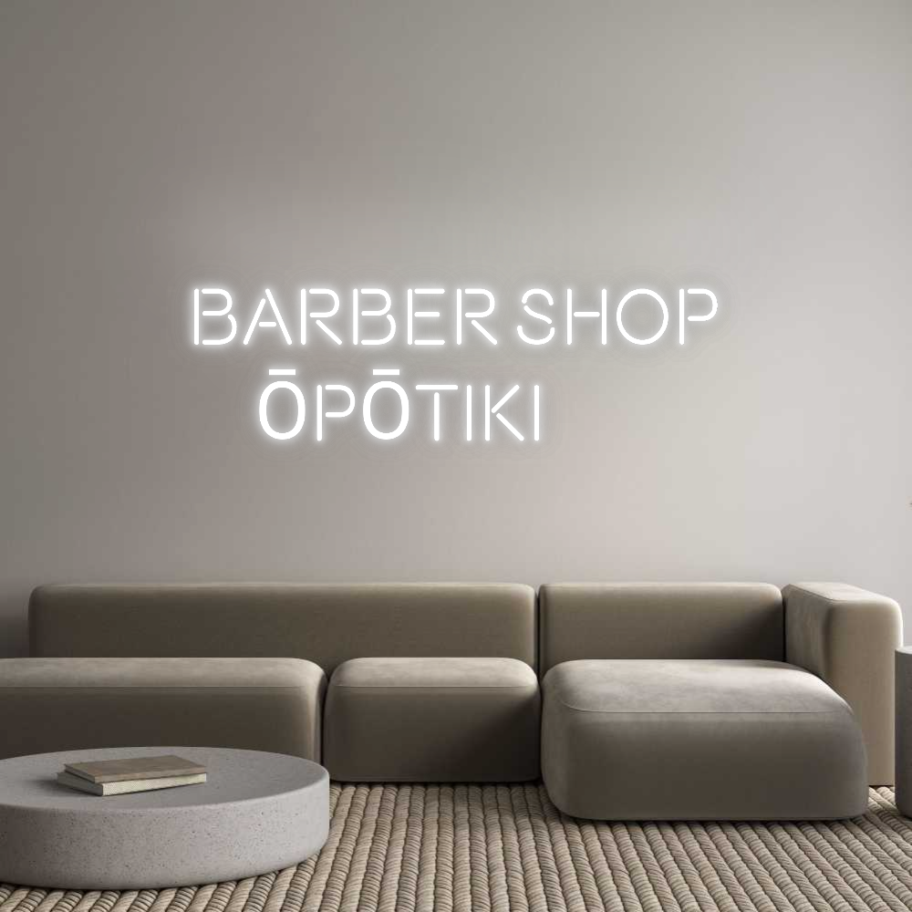 Custom Neon: BARBER SHOP
...