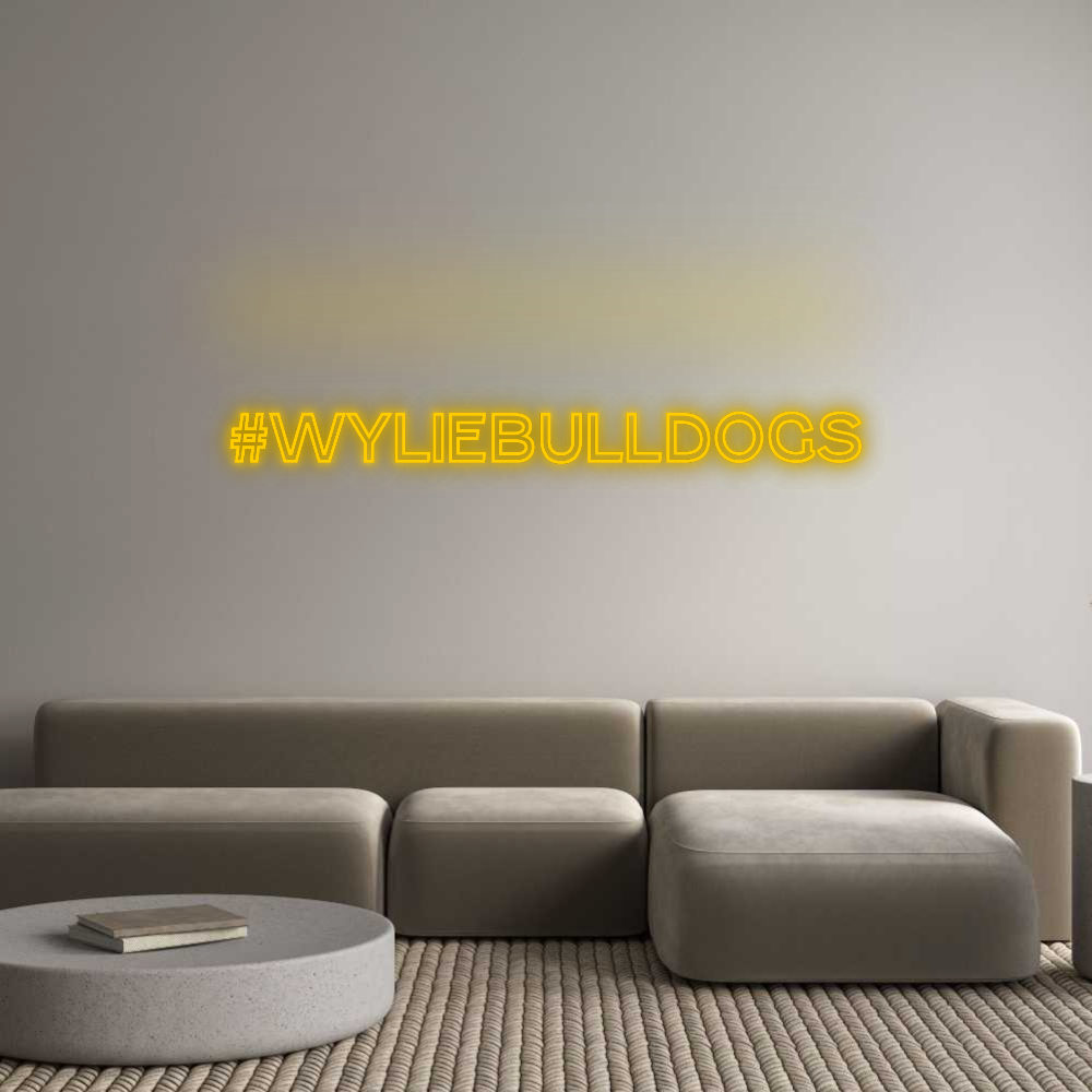 Custom Neon: #WylieBulldogs