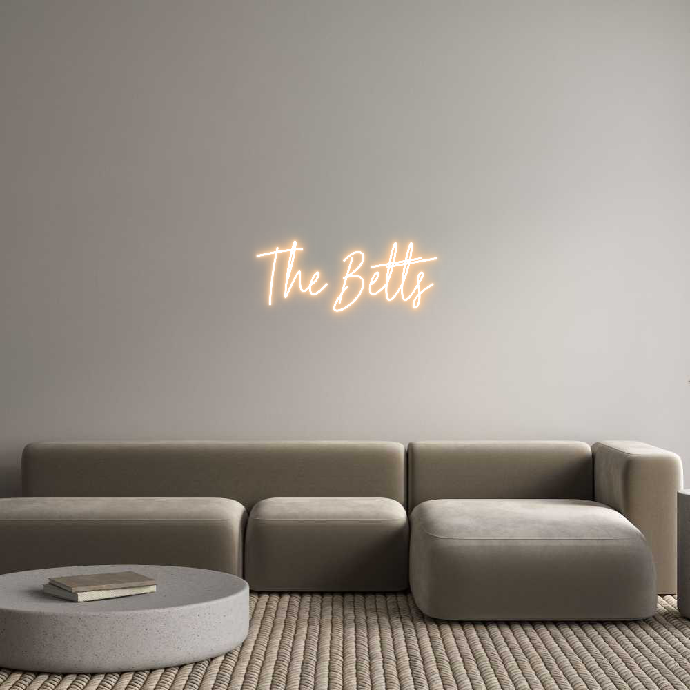 Custom Neon Text - The Betts