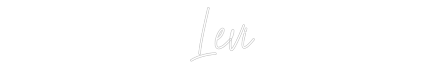 Custom Neon Text - Levi