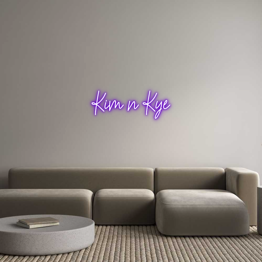 Custom Neon Text - Kim n Kye