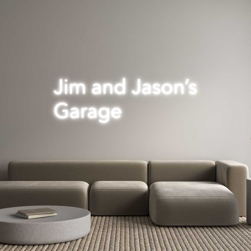 Custom Neon Text - Jim and Jason...