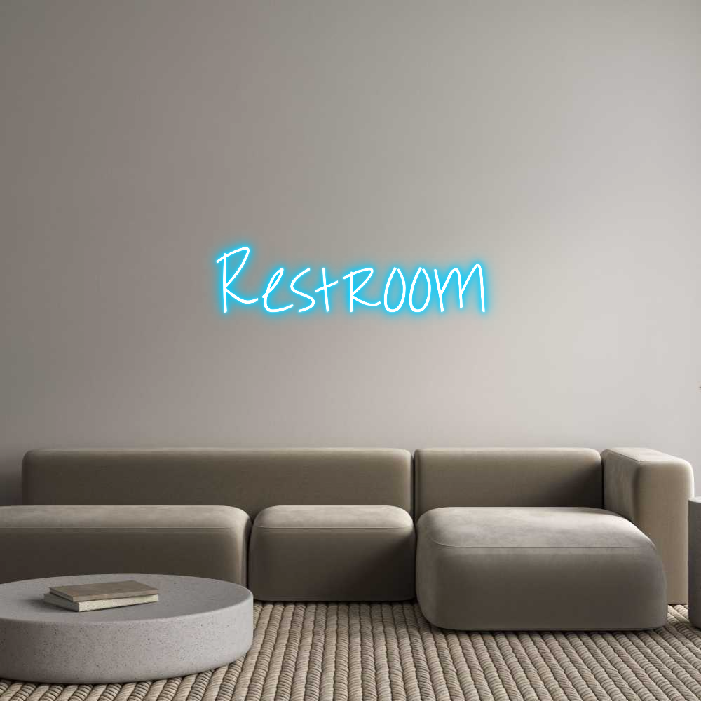 Custom Neon Text - Restroom