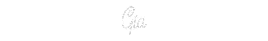 Custom Neon Text - Gia