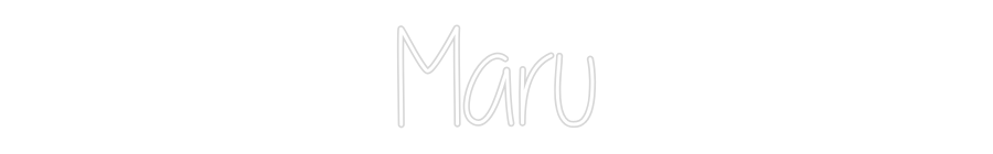 Custom Neon Text - Maru