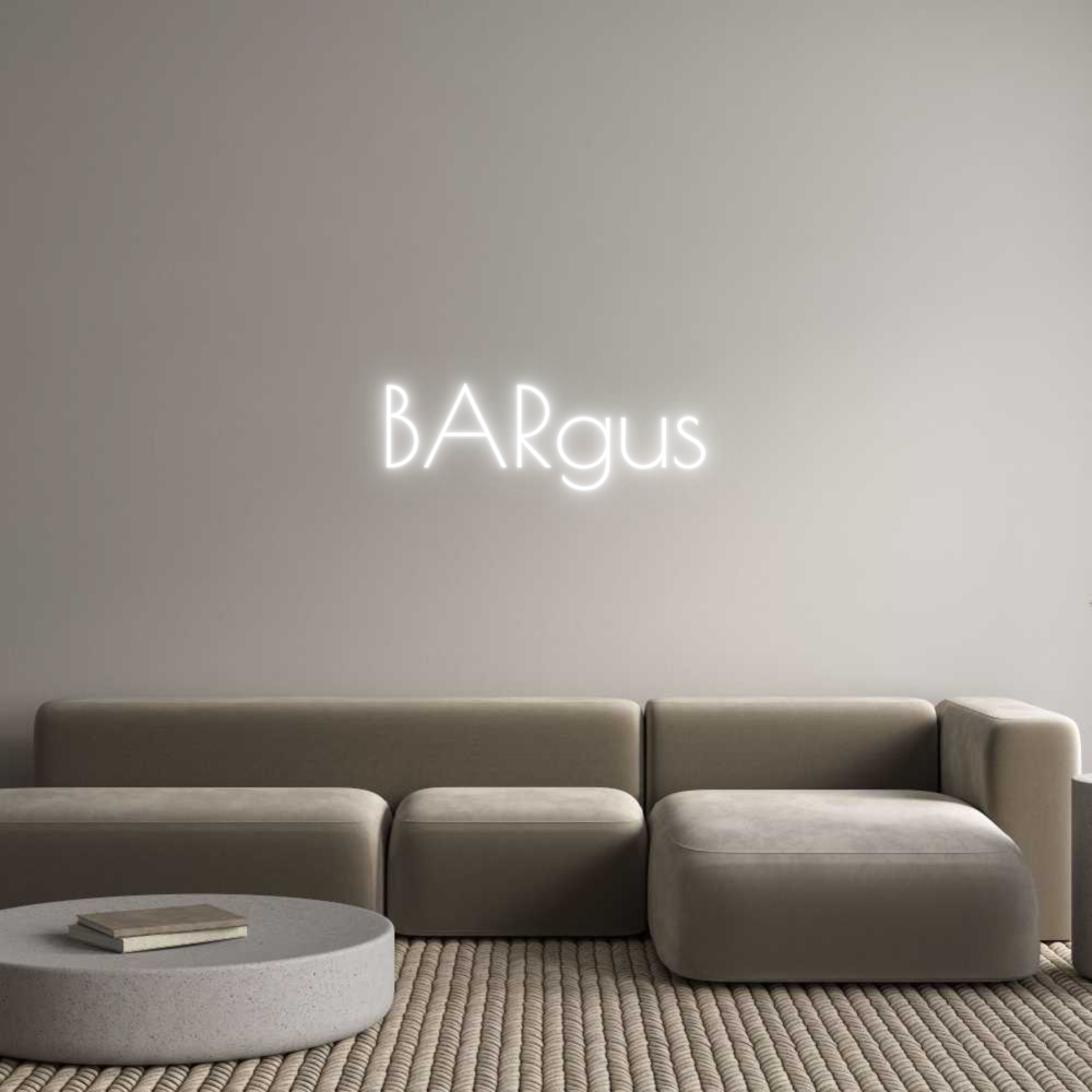 Custom Neon Text - BARgus