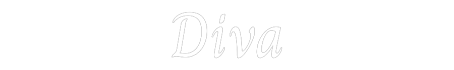 Custom Neon Text - Diva