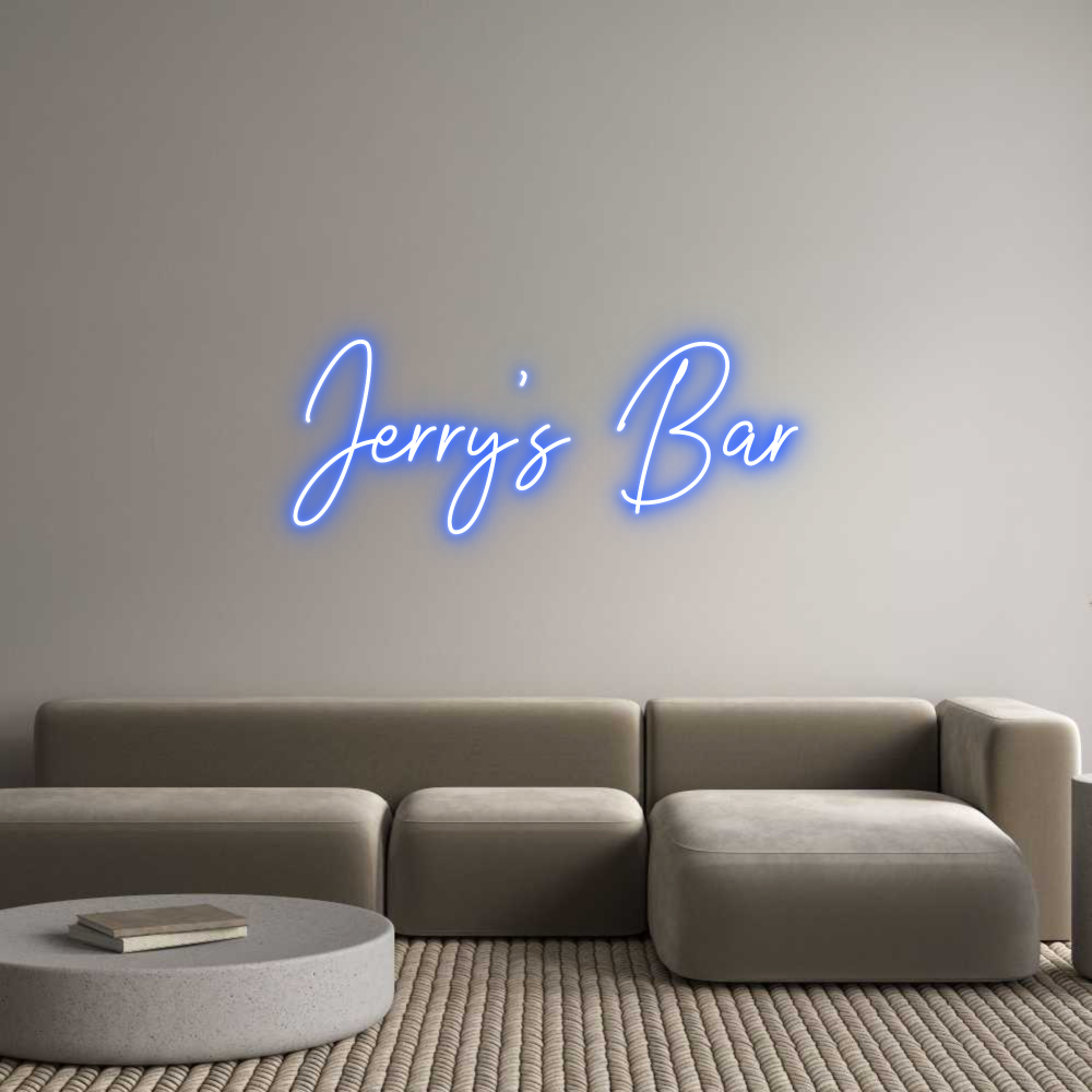 Custom Neon Text - Jerry’s Bar