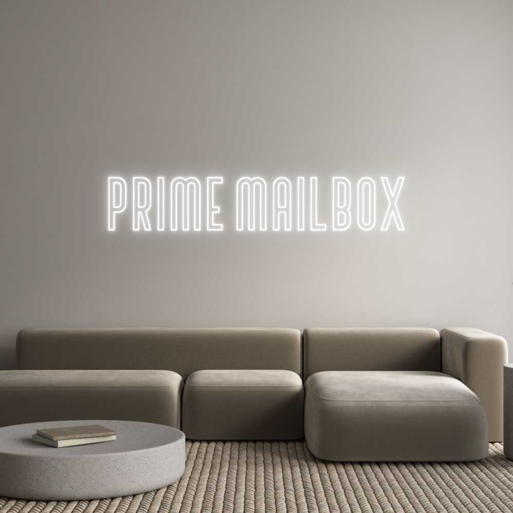 Custom Neon Text - PRIME MAILBOX