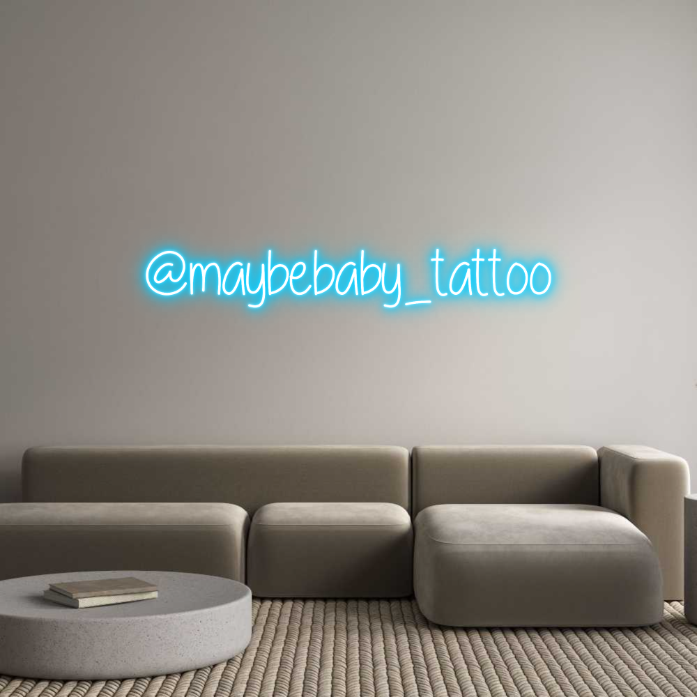 Custom Neon Text - @maybebaby_ta...