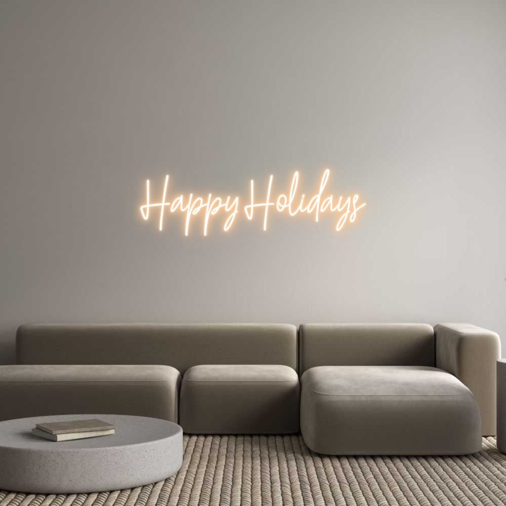 Custom Neon: Happy Holidays