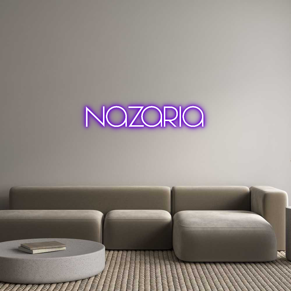 Custom Neon Text - Nazaria