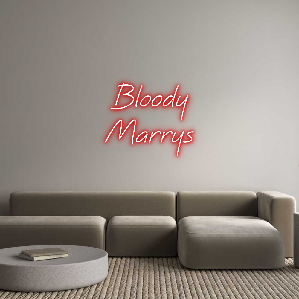 Custom Neon Text - Bloody
Marrys