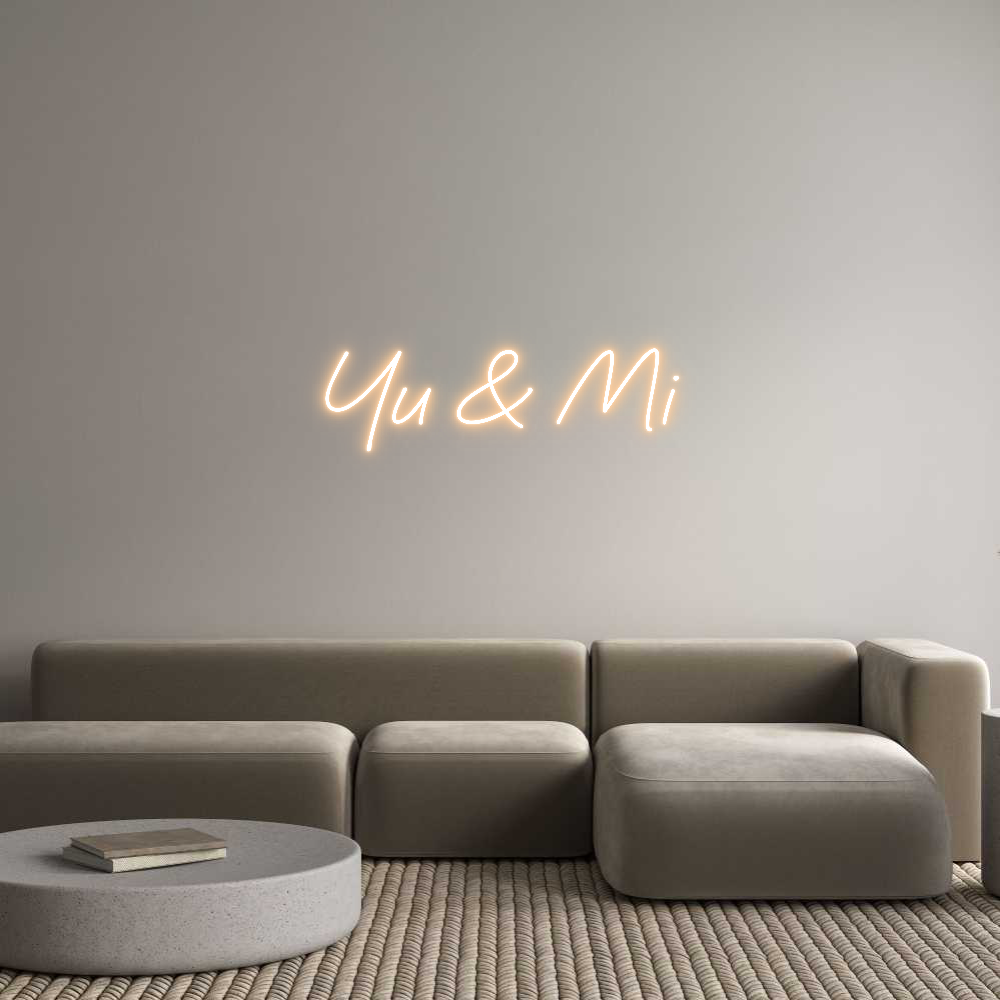 Custom Neon Text - Yu & Mi