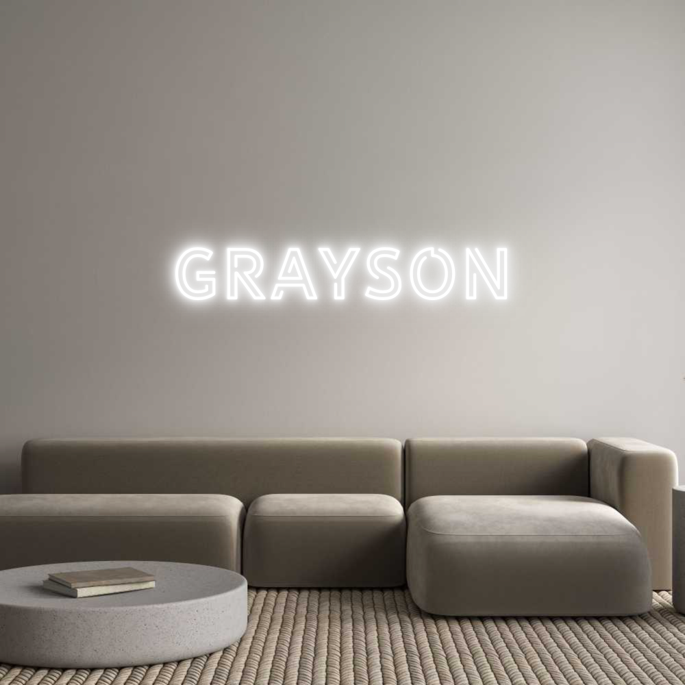 Custom Neon Text - Grayson