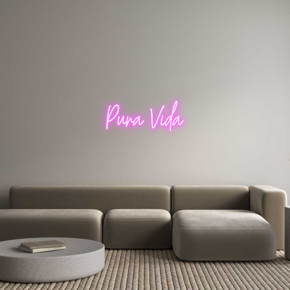 Custom Neon Text - Pura Vida