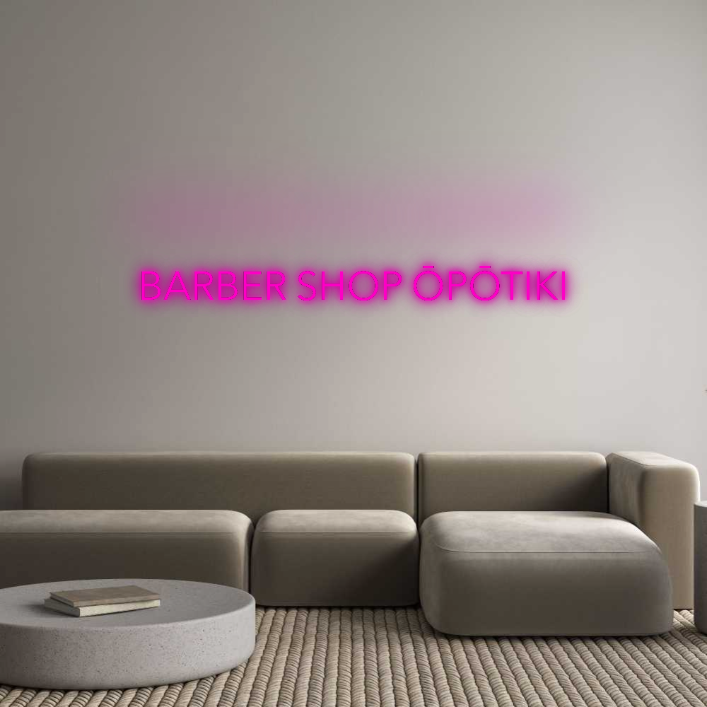 Custom Neon: BARBER SHOP Ō...