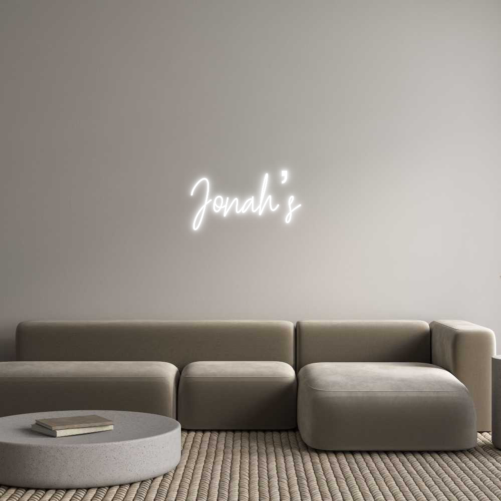 Custom Neon Text - Jonah’s