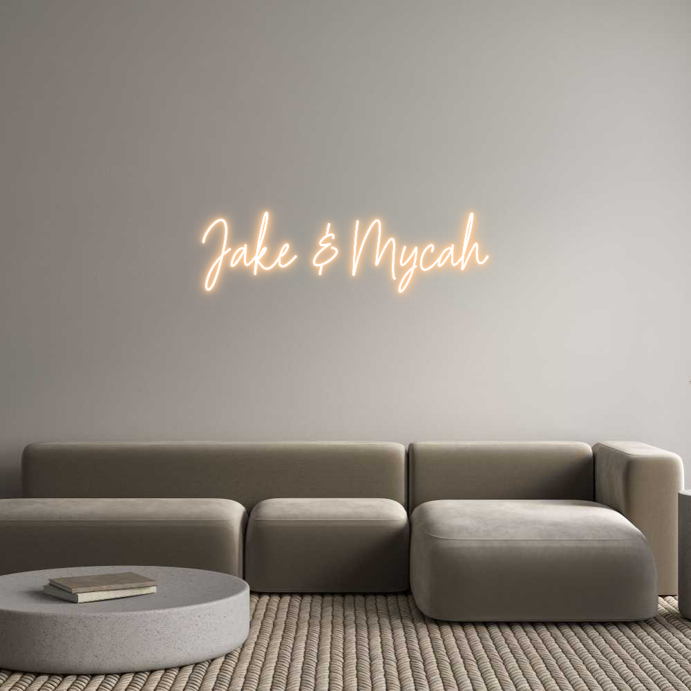 Custom Neon Text - Jake & Mycah