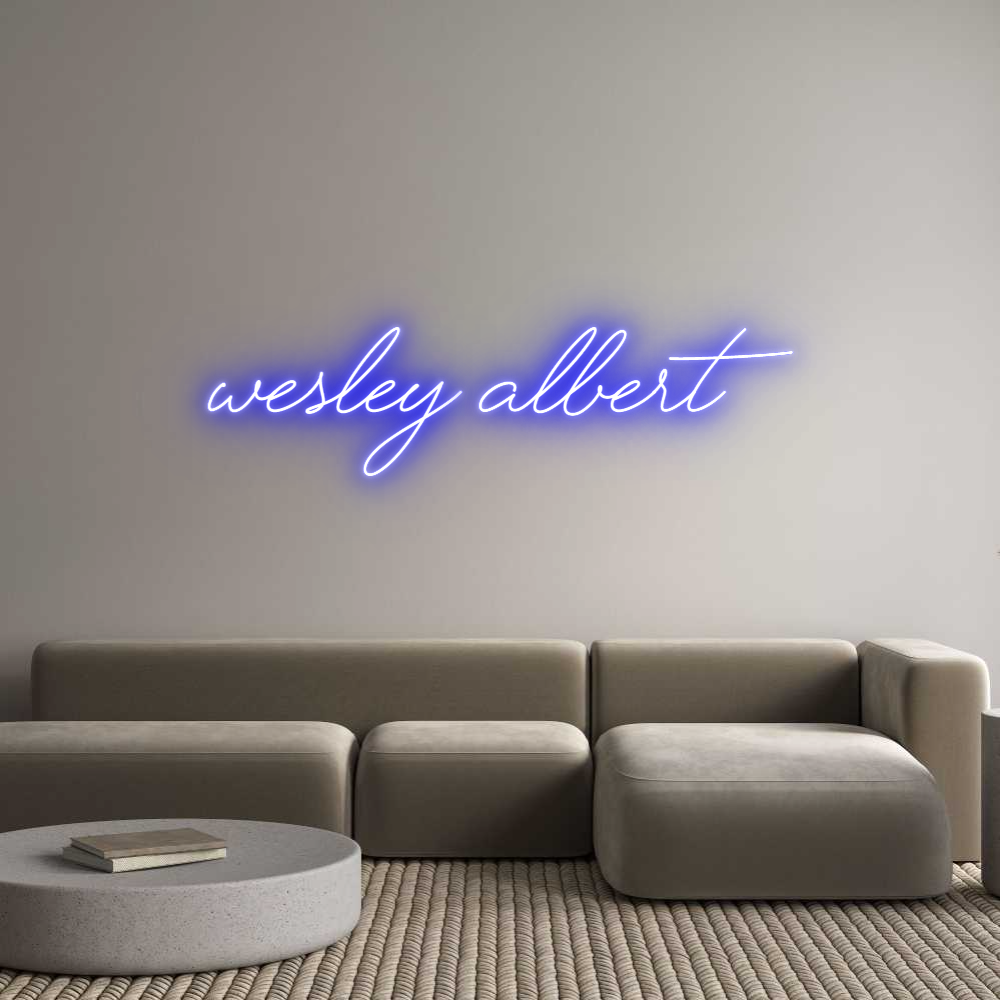 Custom Neon Text - Wesley Albert