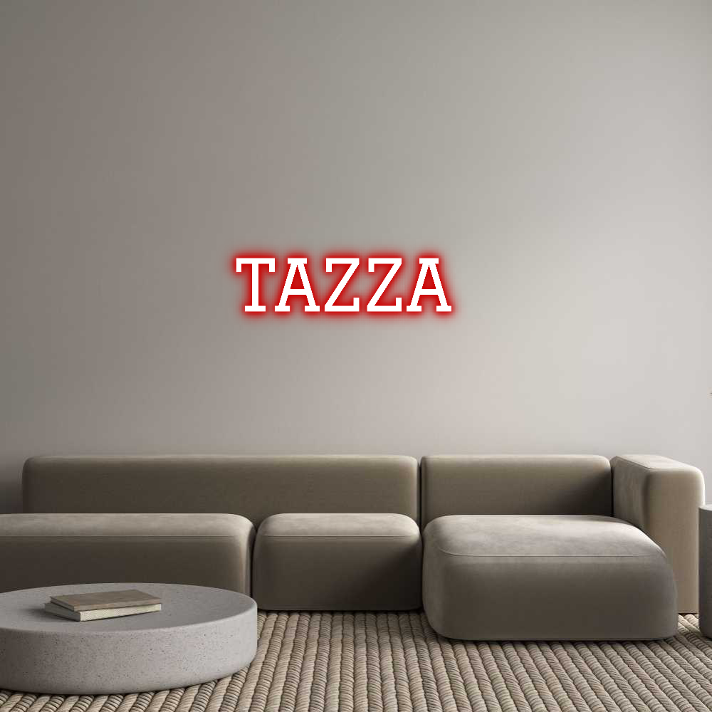 Custom Neon Text - TAZZA