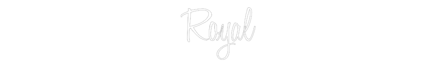 Custom Neon Text - Royal