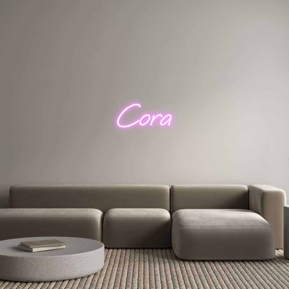 Custom Neon Text - Cora