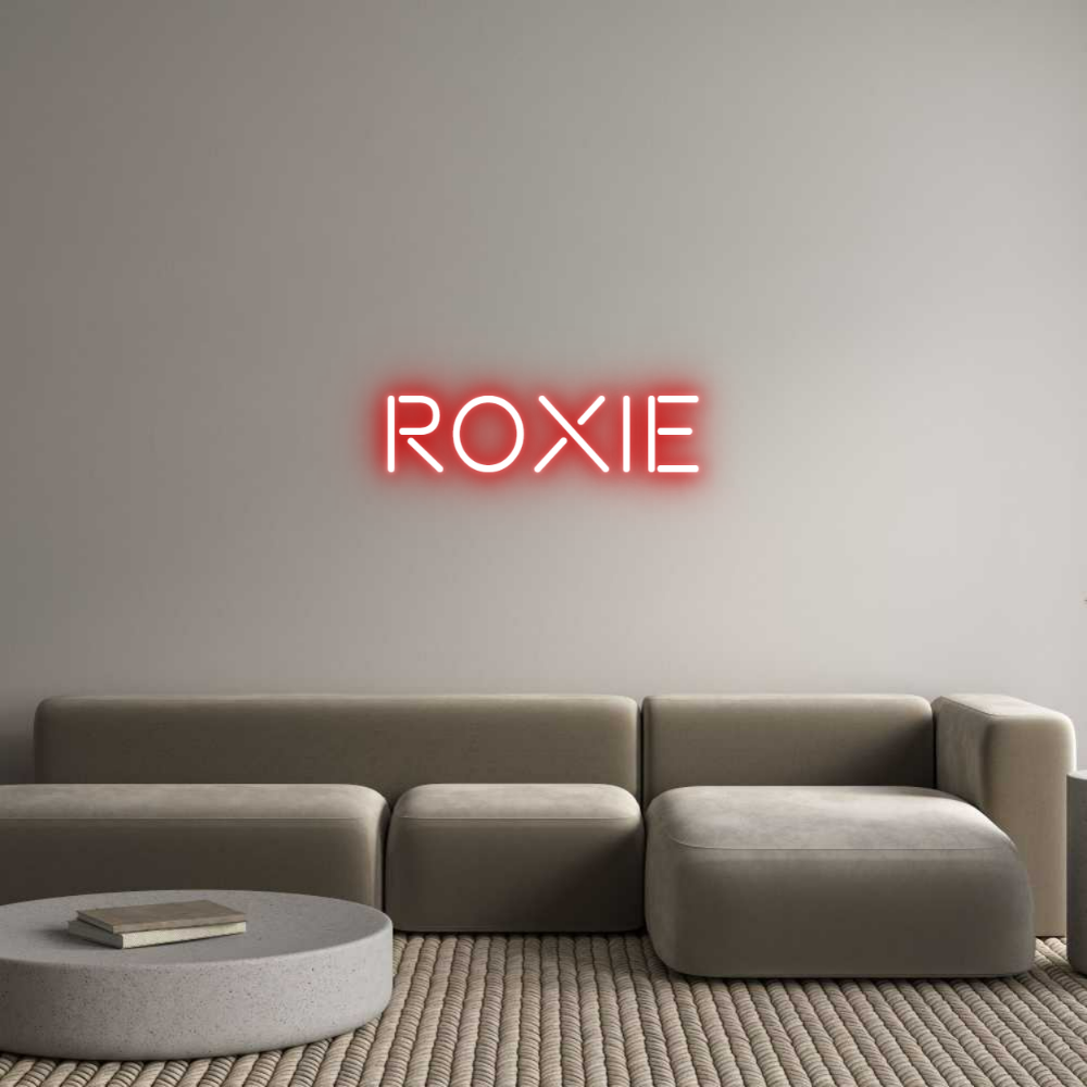 Custom Neon Text - ROXIE