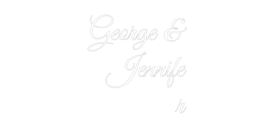 Custom Neon Text - George &
Jen...