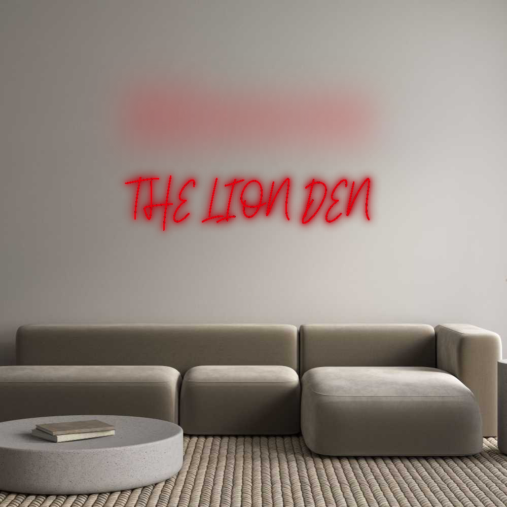 Custom Neon: THE LION DEN