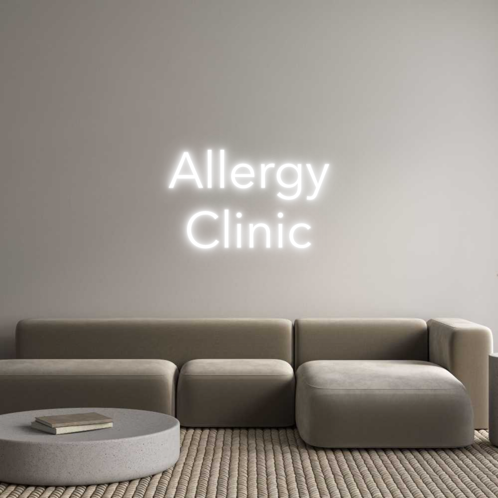 Custom Neon Text - Allergy
Clinic