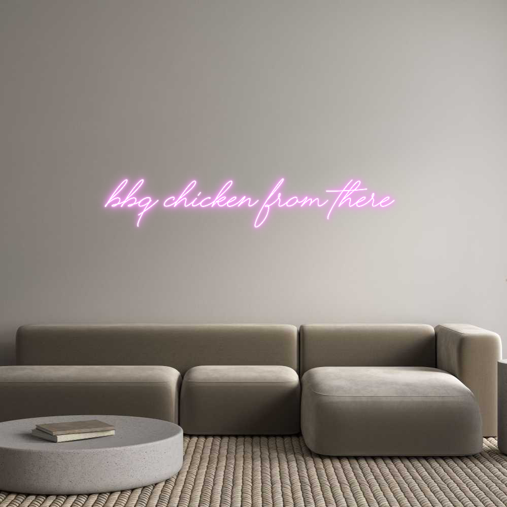 Custom Neon Text - BBQ Chicken F...