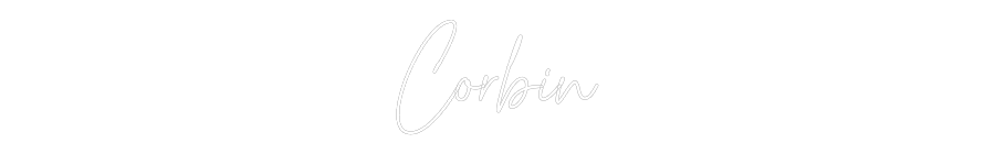 Custom Neon Text - Corbin