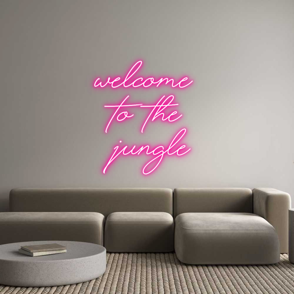 Custom Neon Text - WELCOME 
TO ...